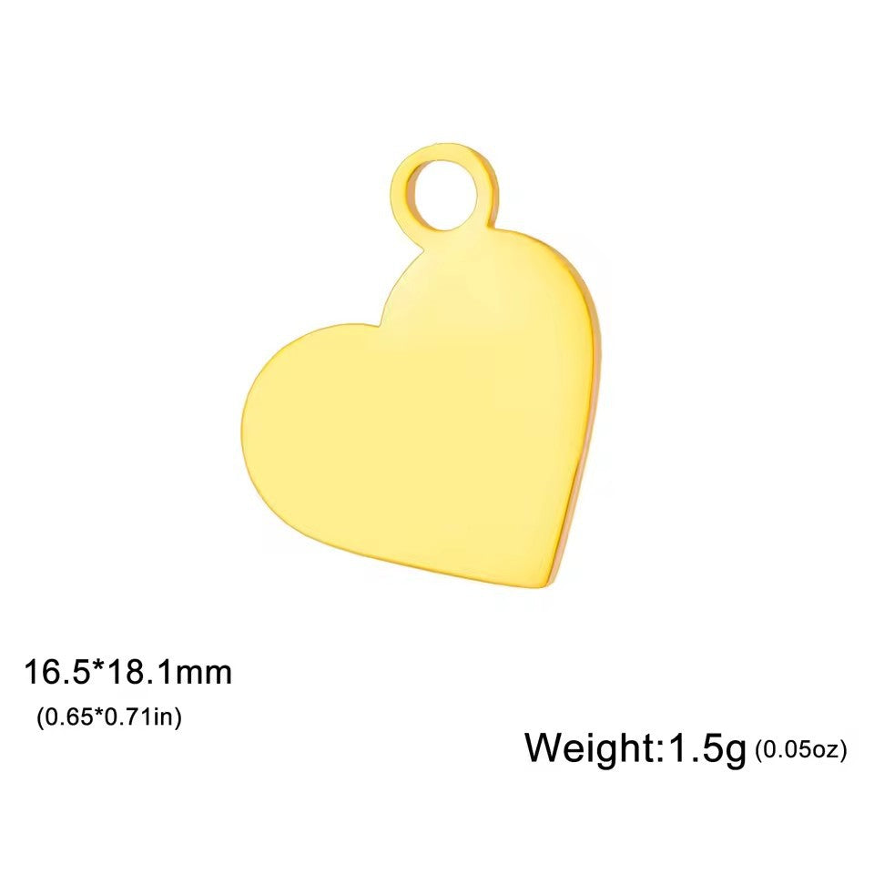 Wholesale 18k gold five-pointed star pendant handmade diy bracelet charm accessories